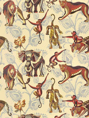 The Dans La Jungle - Earth custom fabric by Clarence House available on Dixie & Grace