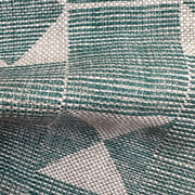 Fermoie Flag teal and Tan fabric available on Dixie & Grace