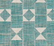 Fermoie Flag teal and Tan fabric available on Dixie & Grace